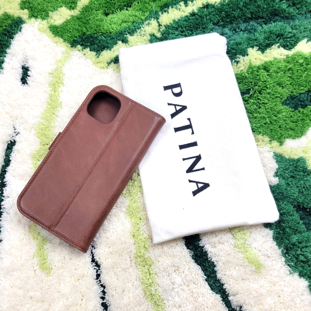 Portland Leather Brown Leather Folio Phone Case